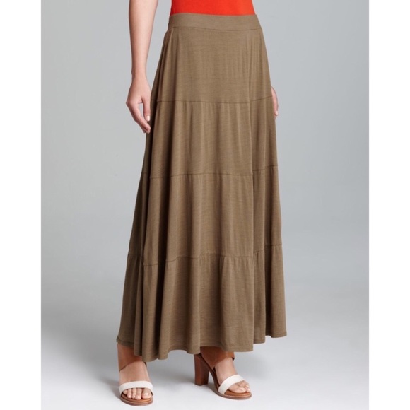 cotton jersey maxi skirt